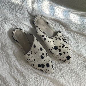 Overland Maxine Cowhide Leather Mules - 38